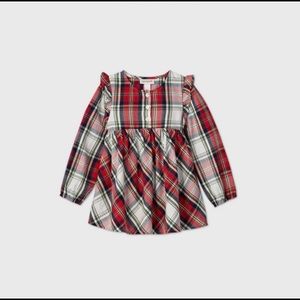 Plaid toddler blouse